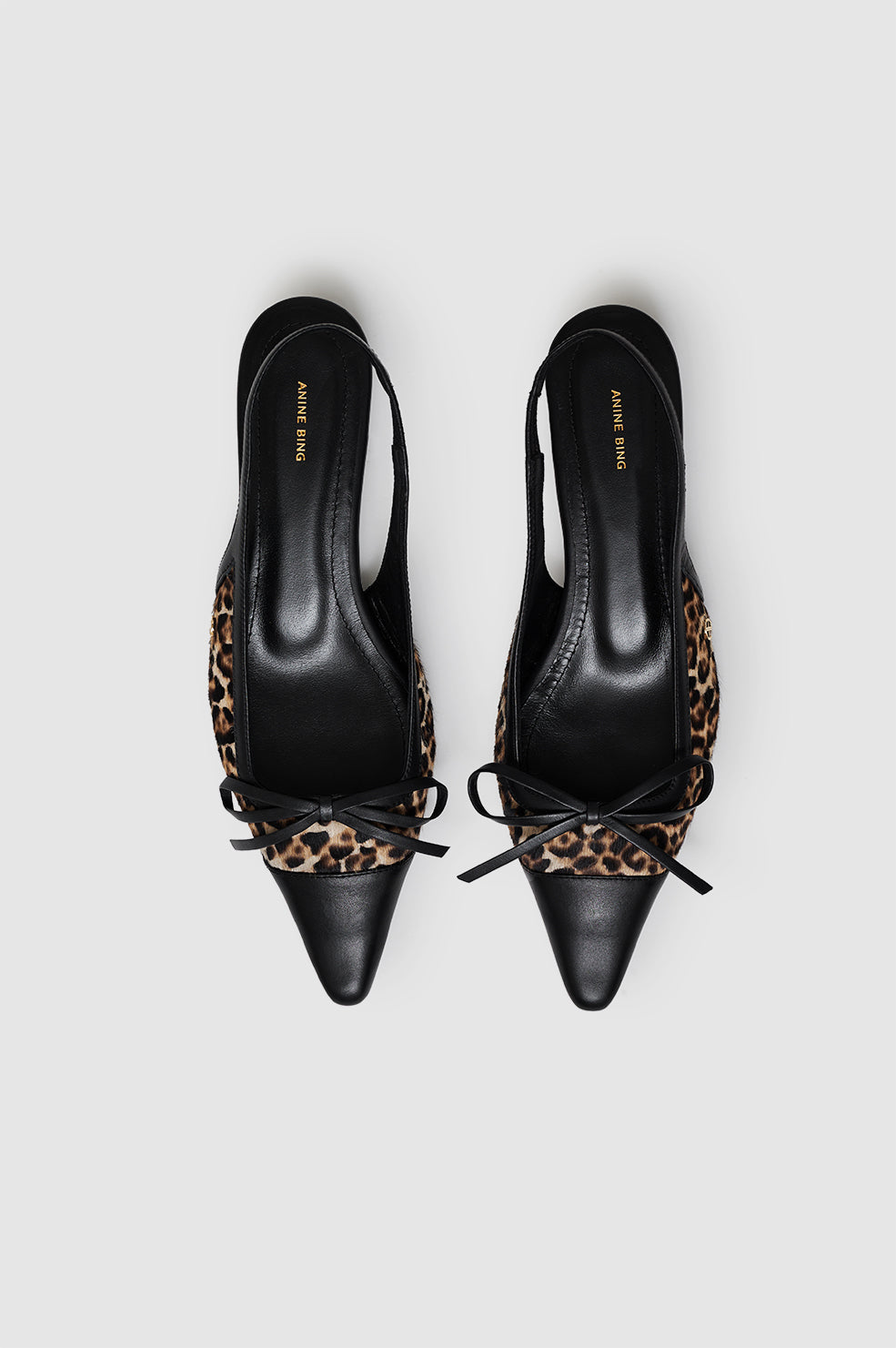 Zoey Slingback Heels - Leopard Calf Hair