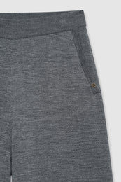 ANINE BING Adley Pant - Medium Heather Grey - detail view