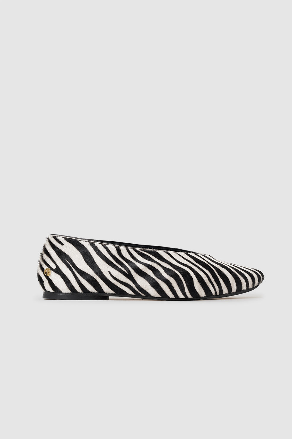 Ana Flats Calf Hair  - Zebra View 1
