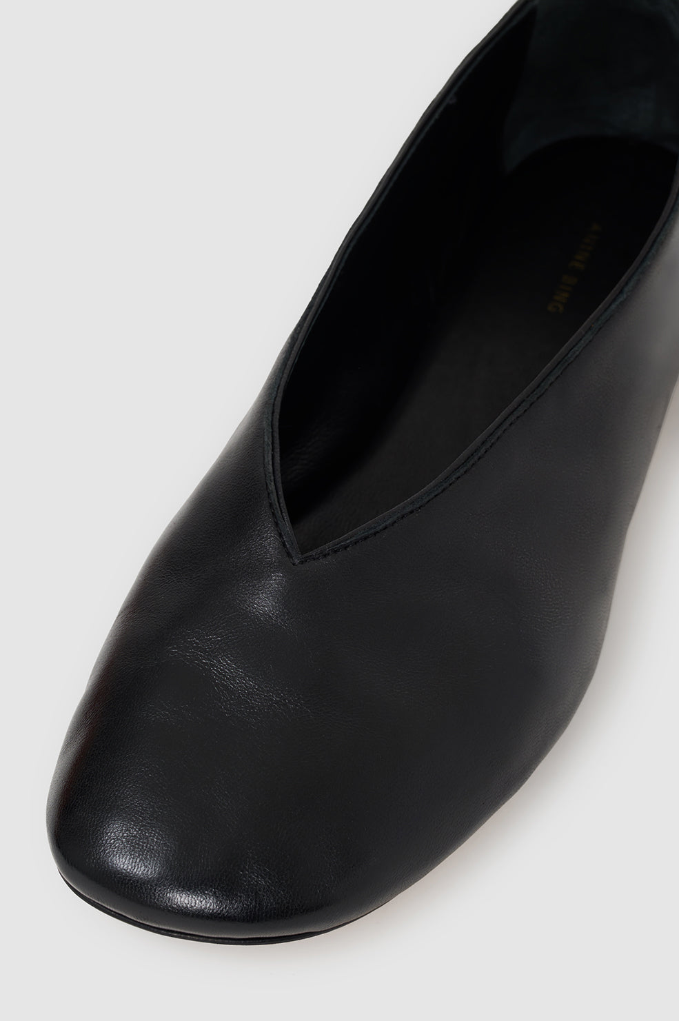 Ana Flats Smooth Leather - Black View 5