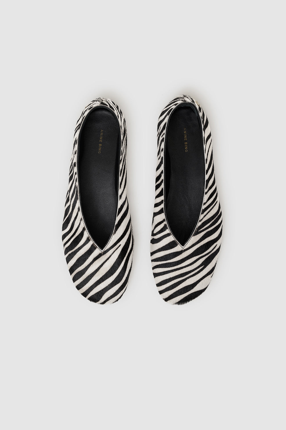 Ana Flats Smooth Leather - Black View 3