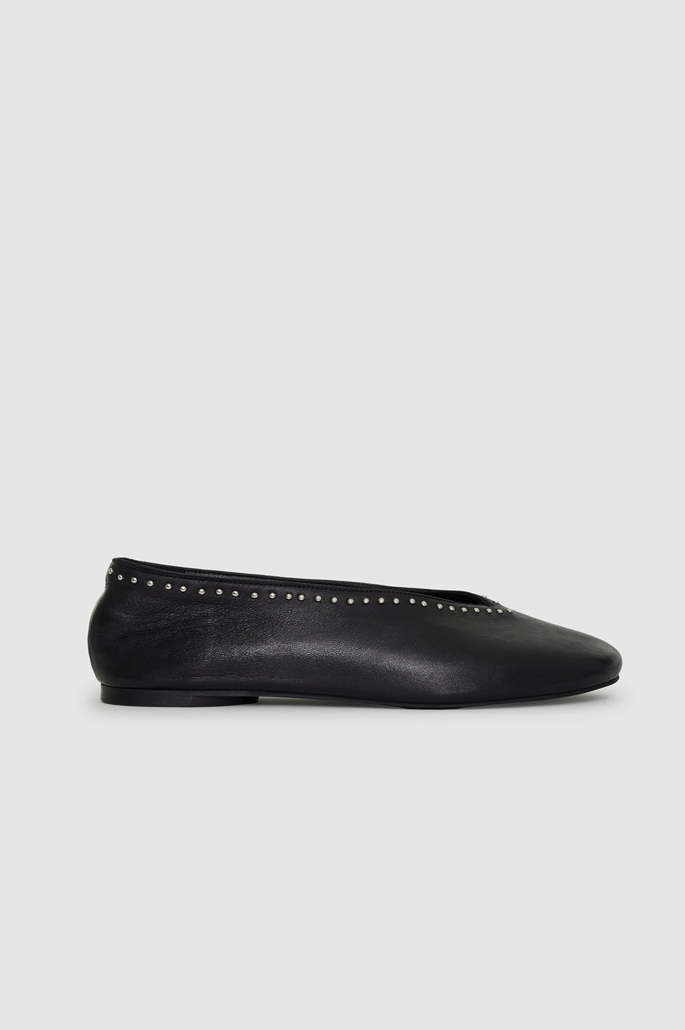 Ana Flats Studs - Black View 1