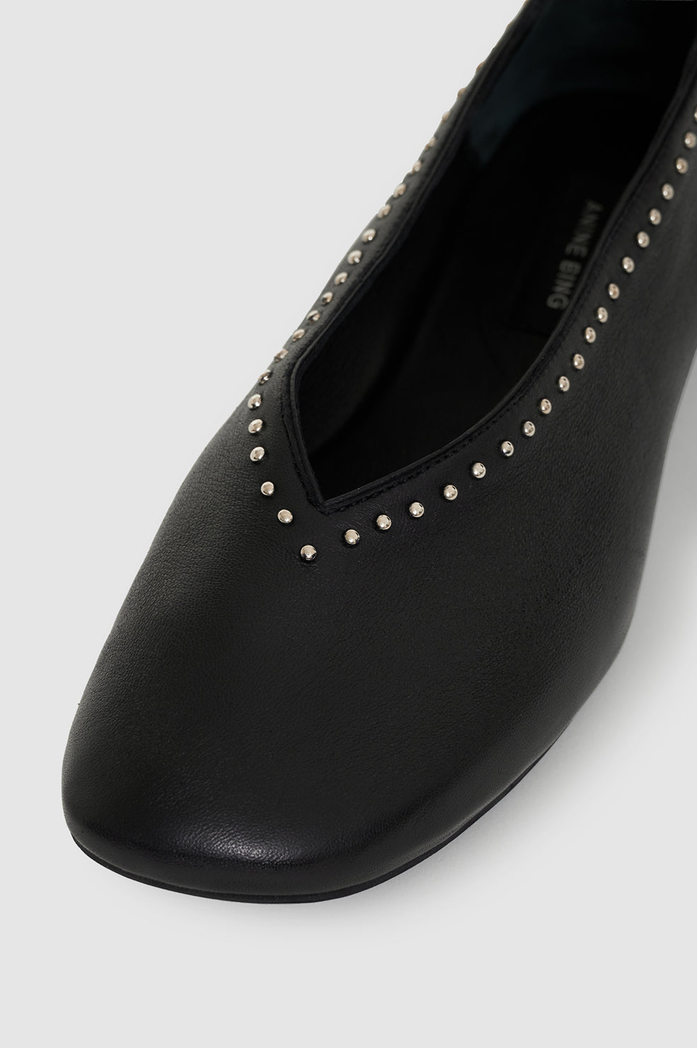 Ana Flats Studs - Black View 4