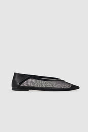 ANINE BING Aneka Babouche - Black - on model front