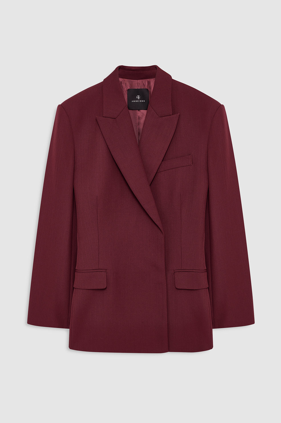 Aretha Blazer - Burgundy View 3