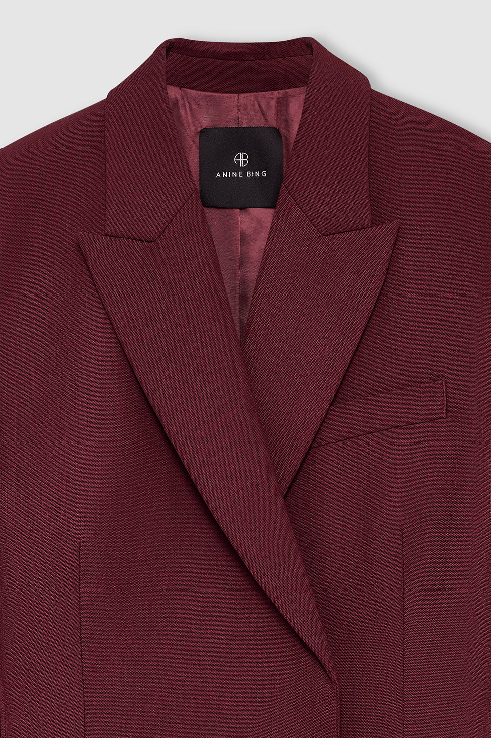 Aretha Blazer - Burgundy View 4