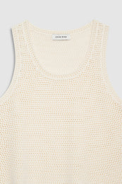 ANINE BING Arie Tank - Ivory - detail view