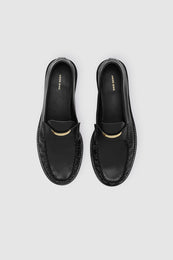ANINE BING Amoc Loafer - Black - top view