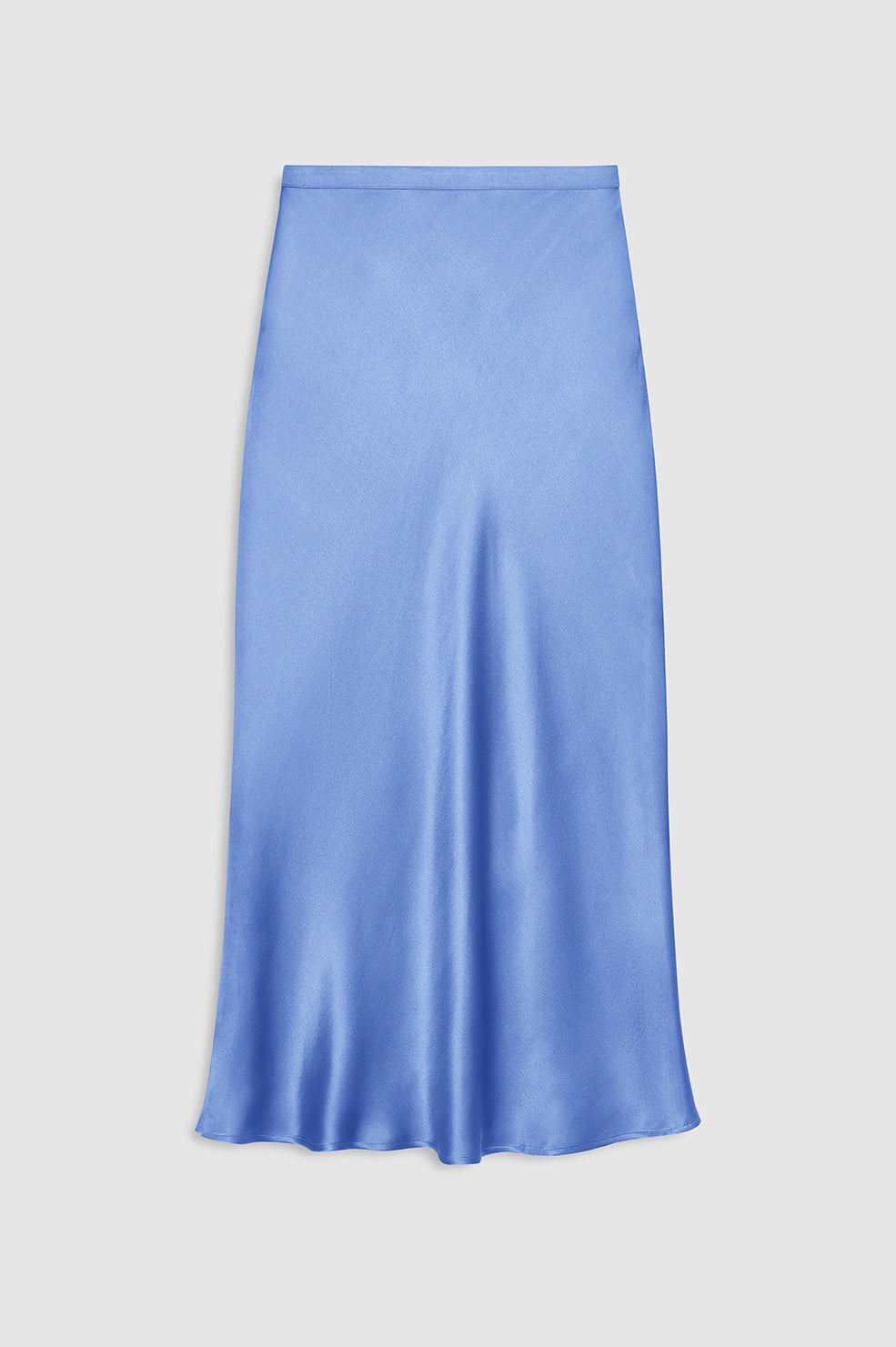 Bar Silk Skirt - Storm Blue View 3