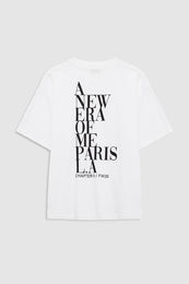 ANINE BING Cade Tee New Era Of Me - White - back view