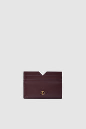 ANINE BING Calli Card Holder - Fig - front view