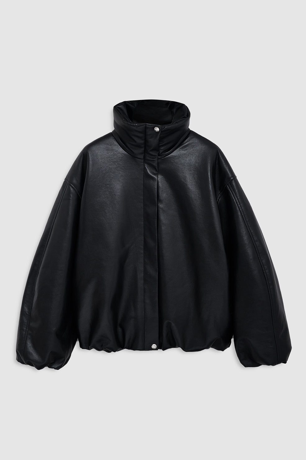Cyrus Jacket - Black Recycled Leather View 4