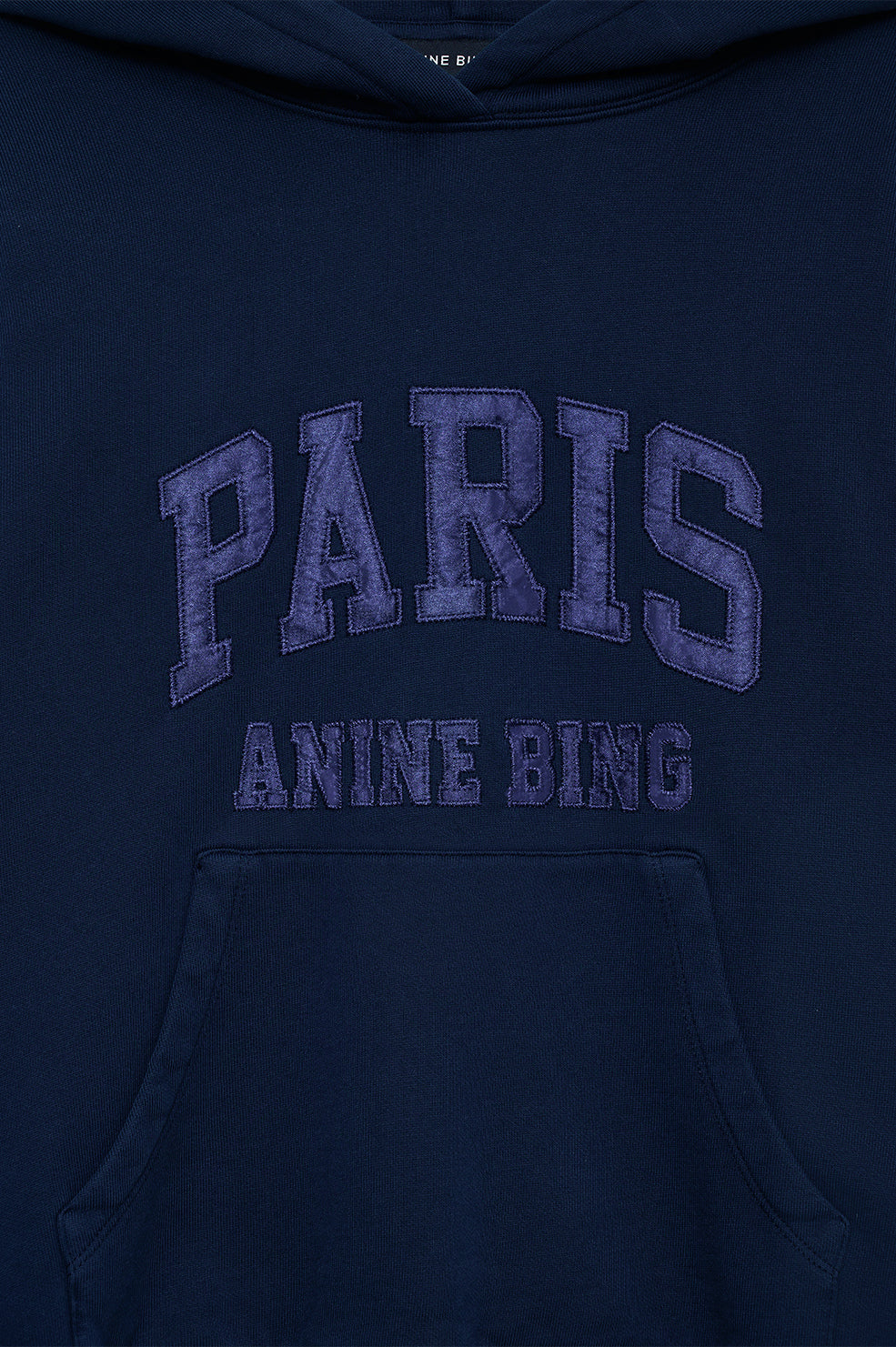 Debbie Shrunken Hoodie Paris - Washed Navy View 4
