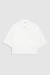 ANINE BING Edith Shirt - Ivory - front view
