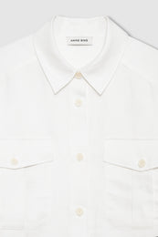 ANINE BING Edith Shirt - Ivory - detail view