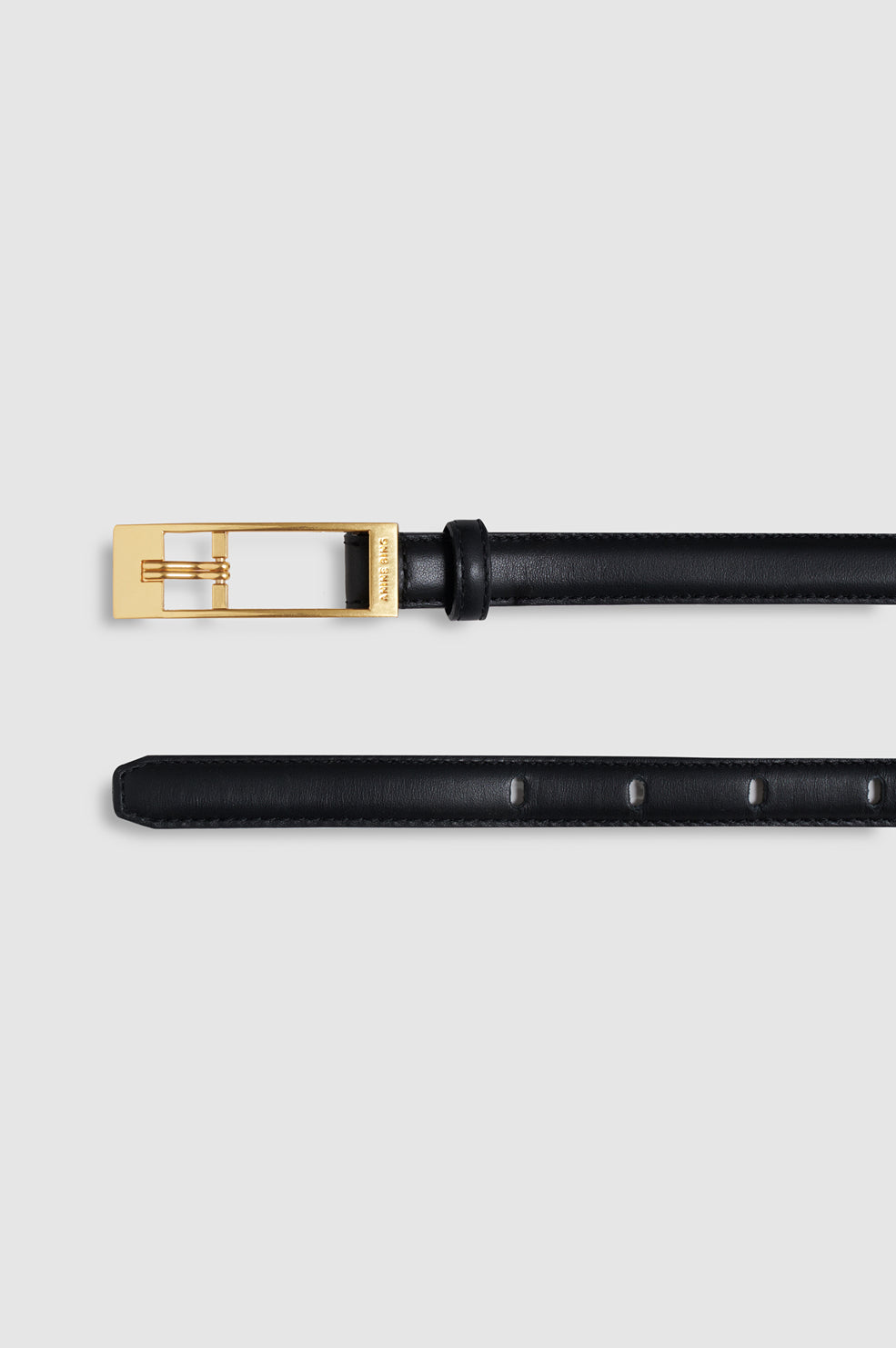 Elly Belt Smooth Leather - Black View 5