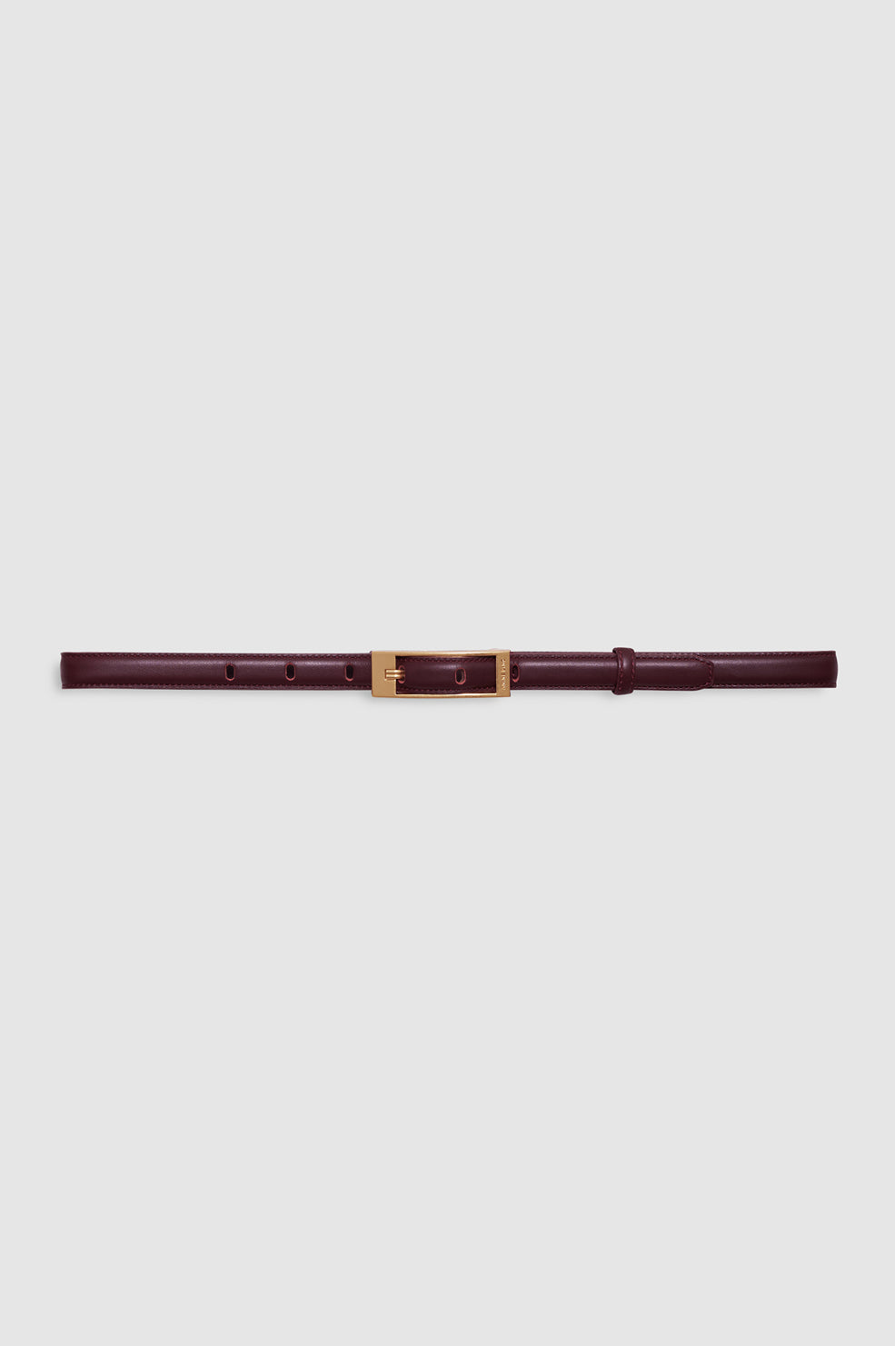 Elly Belt Smooth Leather - Fig View 1