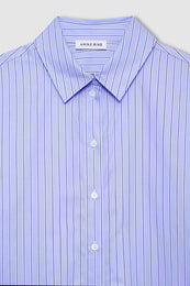 ANINE BING Essie Shirt - Blue Stripe - detail view