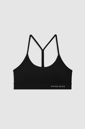 ANINE BING Eve Bra - Black front view