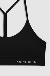ANINE BING Eve Bra - Black detail view