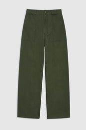 ANINE BING Grayson Pant - Army Green - front view