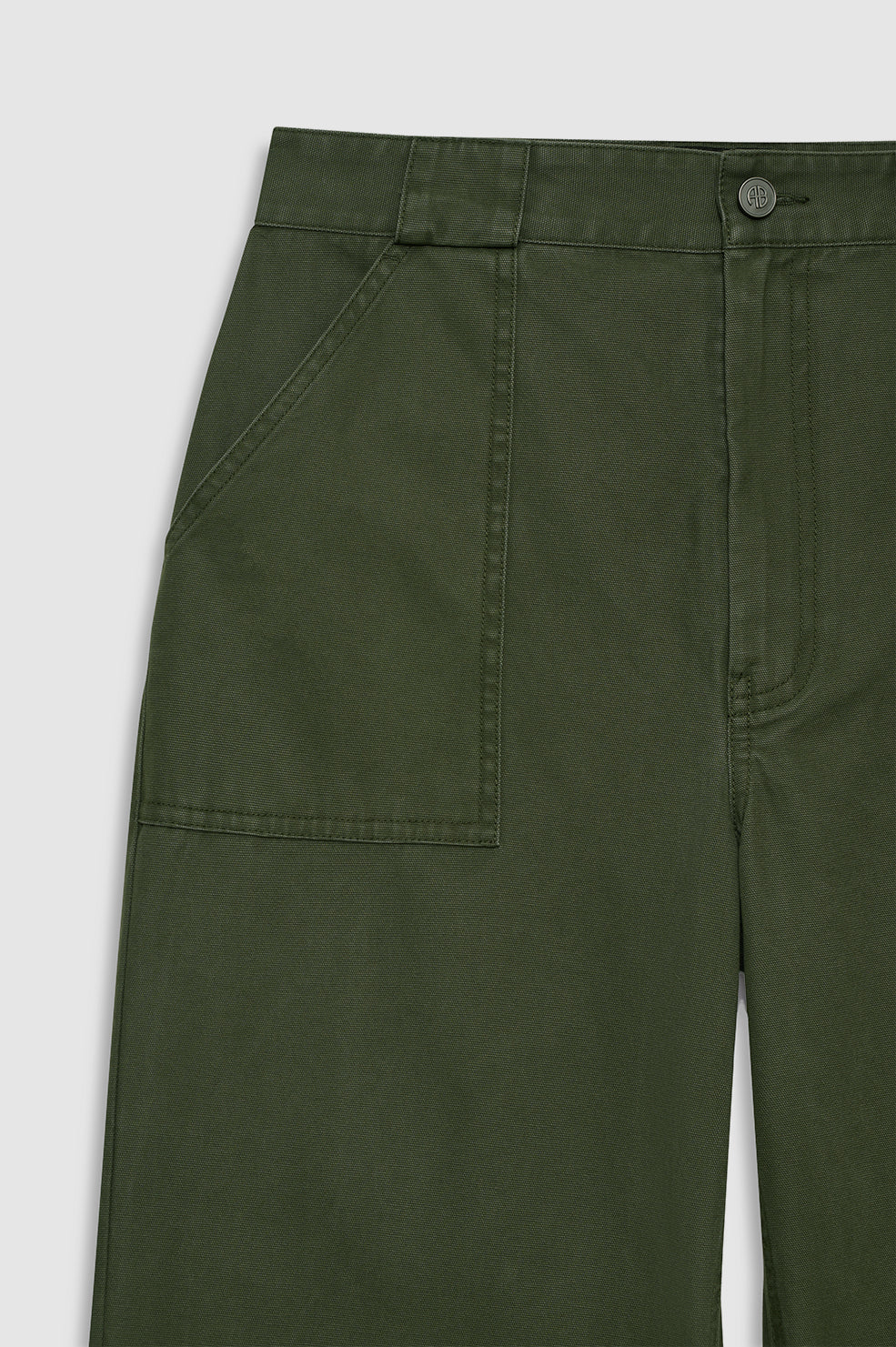 Grayson Pant - Army Green View 4