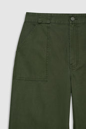 ANINE BING Grayson Pant - Army Green - detail view