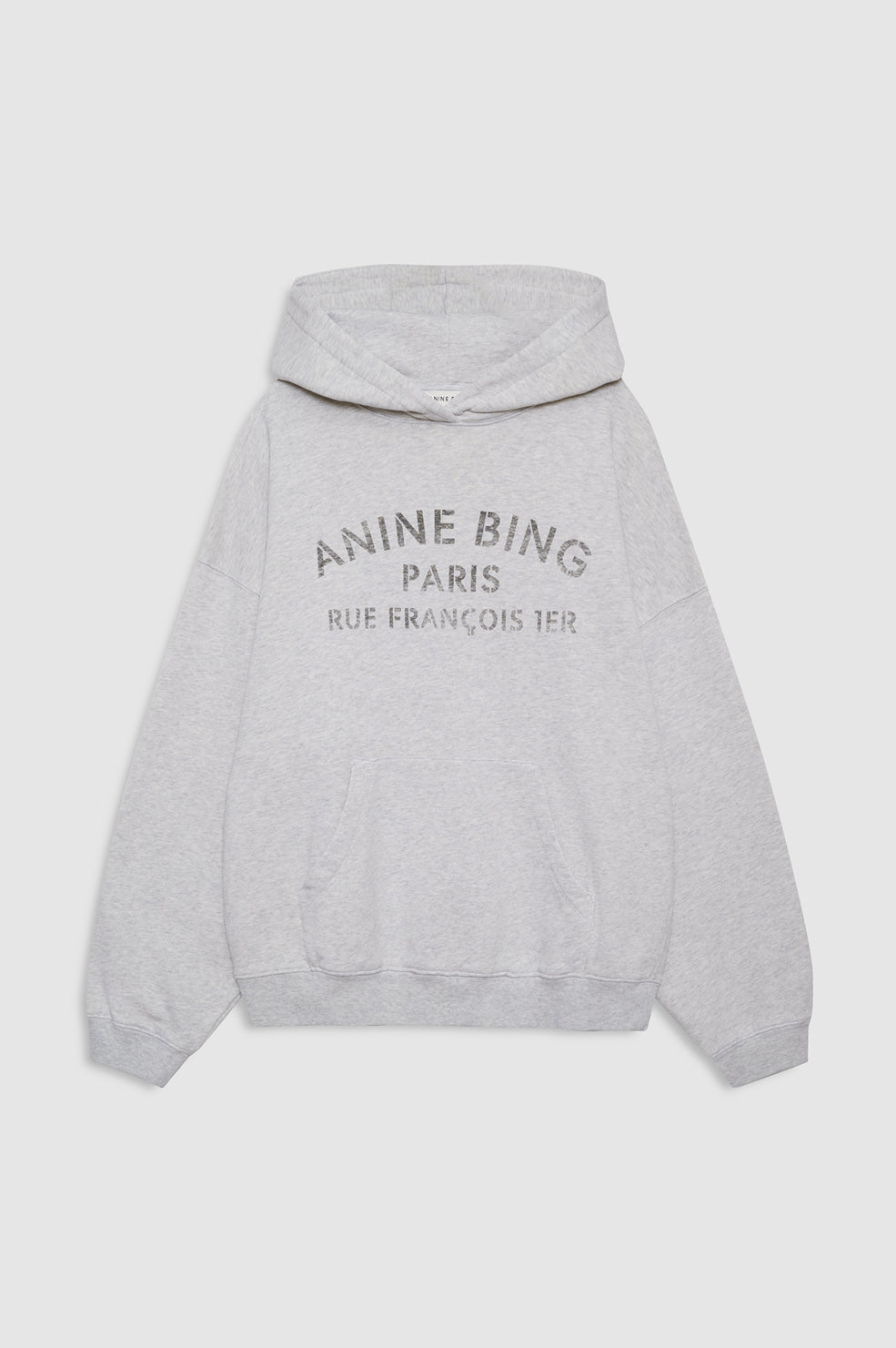 Harvey Sweatshirt Paris Stencil - Heather Grey View 3