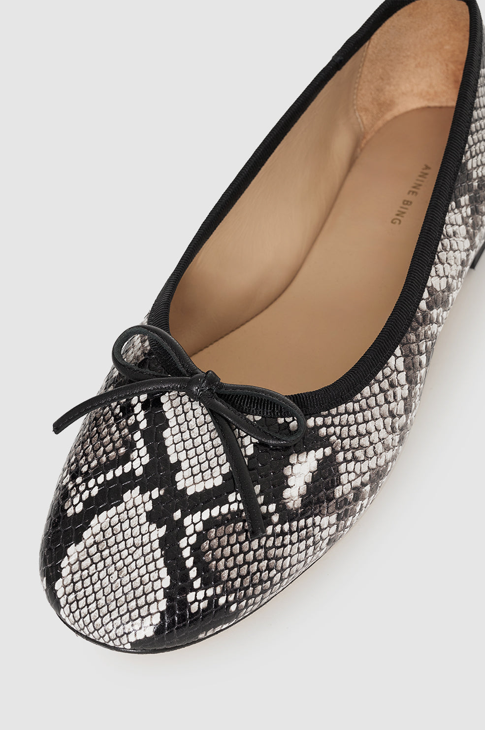 ANINE BING Jamie Flats - Python - detail view