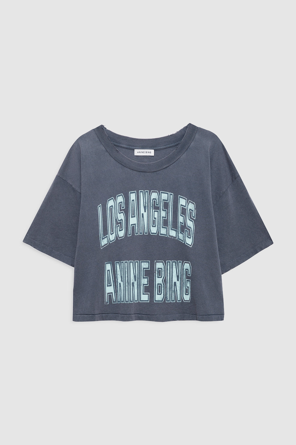 Johnny Cropped Tee - Washed Black View 3