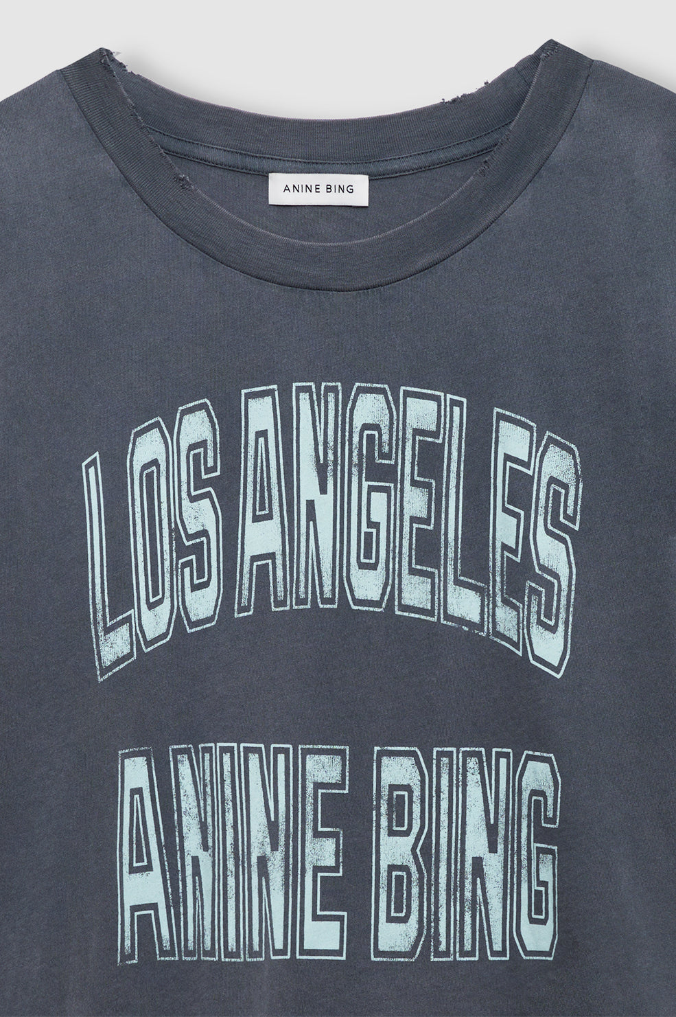 Johnny Cropped Tee - Washed Black View 4