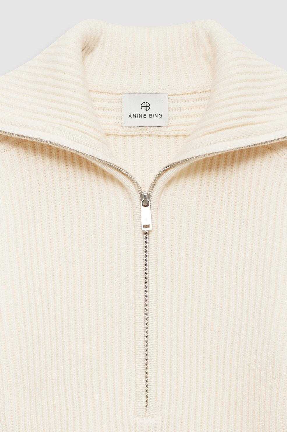 June Trucker Collar Sweater - Ecru View 5