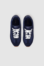 ANINE BING Juno Sneakers - Navy Suede - top pair view