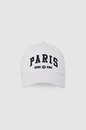ANINE BING Jeremy Baseball Cap Paris University - White - front view