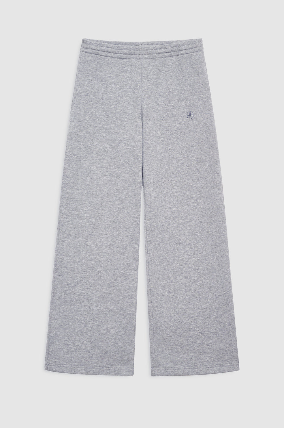 featured-img|ANINE BING Kacey Sweatpant Monogram - Medium Heather Grey - front view