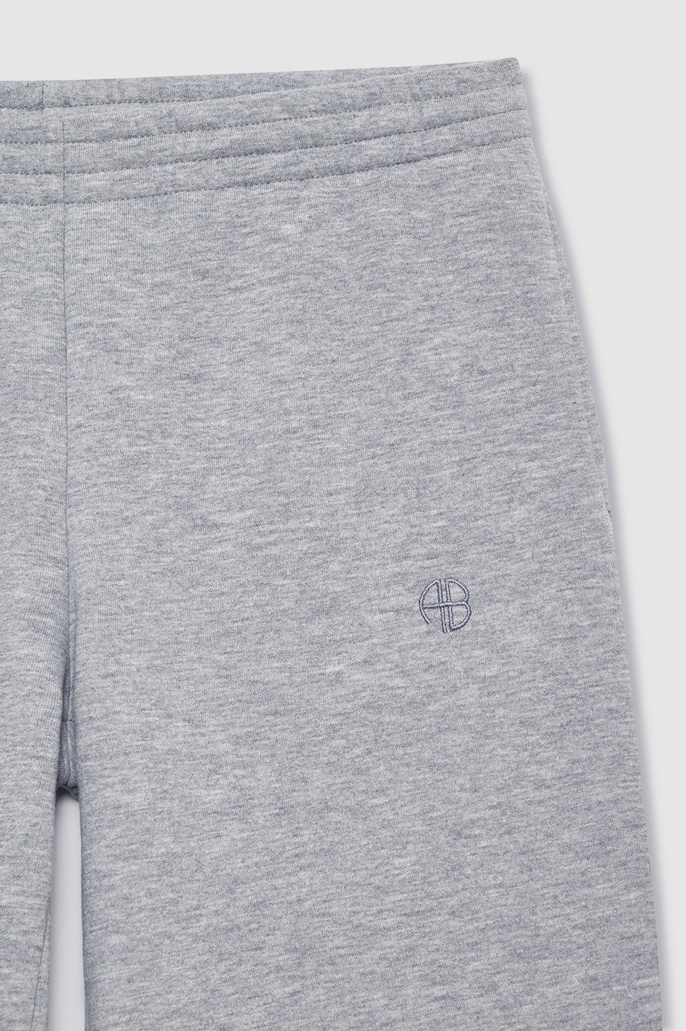 ANINE BING Kacey Sweatpant Monogram - Medium Heather Grey - detail view