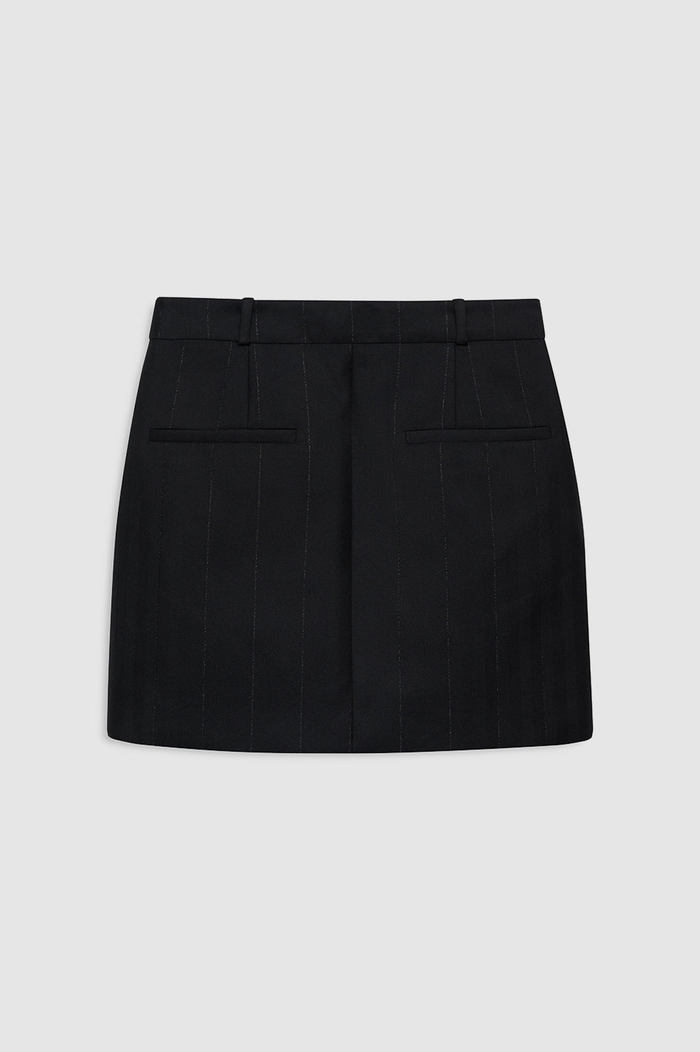 Kora Mini Skirt - Black Lurex Pinstripe