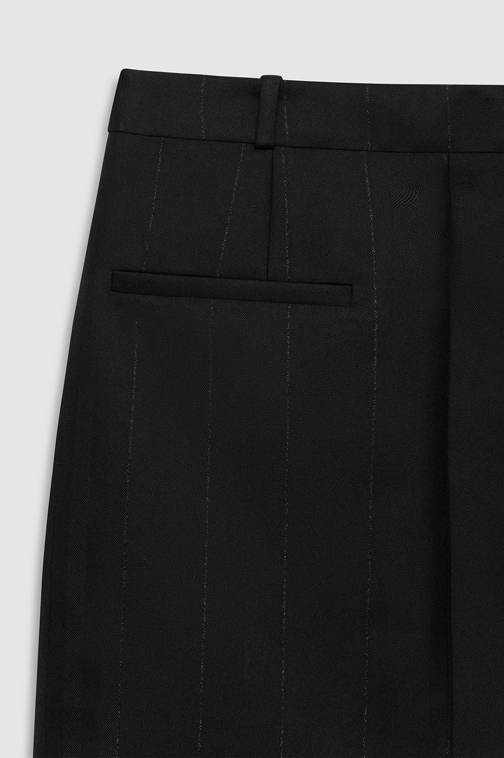 Kora Mini Skirt - Black Lurex Pinstripe
