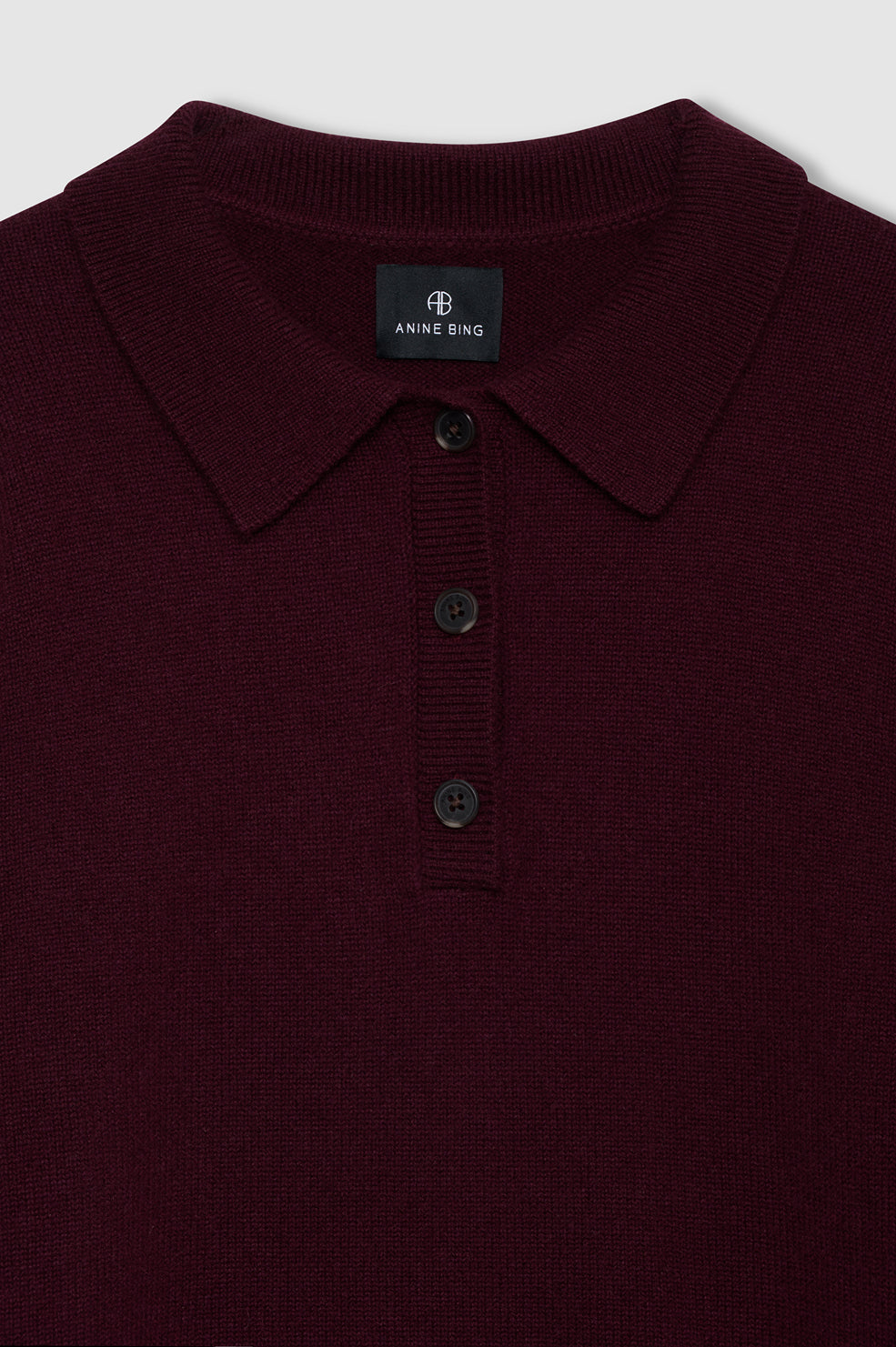 Lee Polo Sweater - Fig View 4