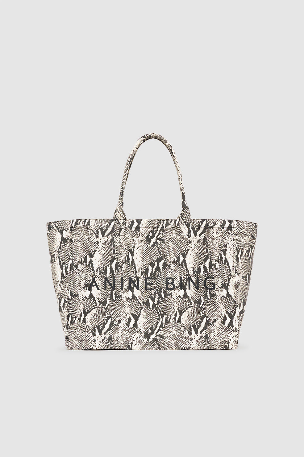 ANINE BING Leo Canvas Tote - Python - front image 