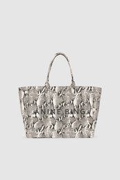 ANINE BING Leo Canvas Tote - Python - front image 