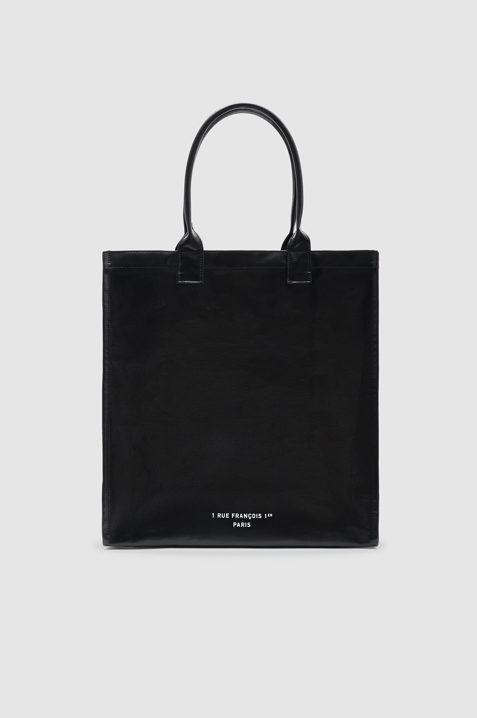 Leonie Coated Canvas Tote - Black View 3