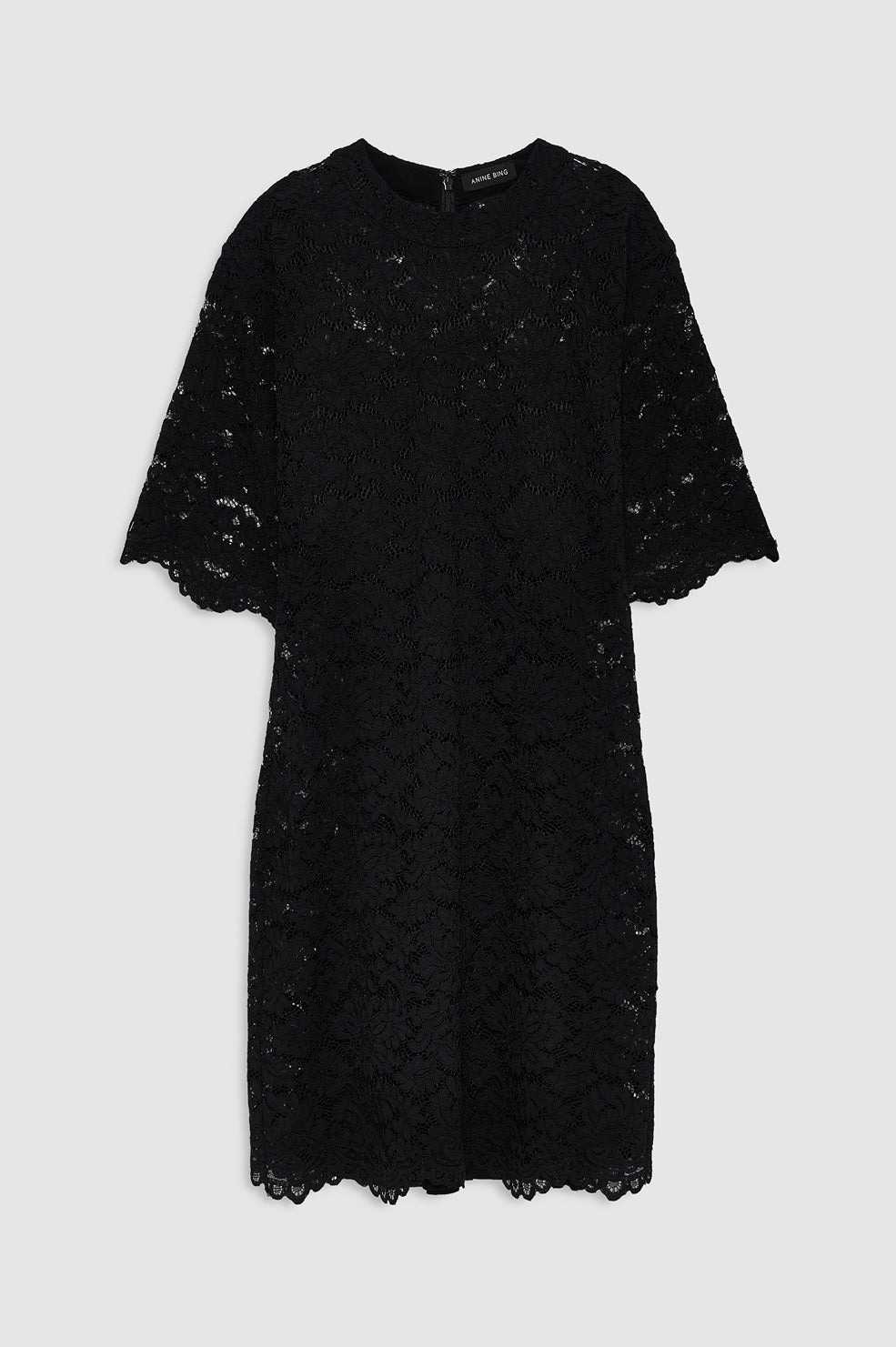 Leonor Dress - Black Lace View 3