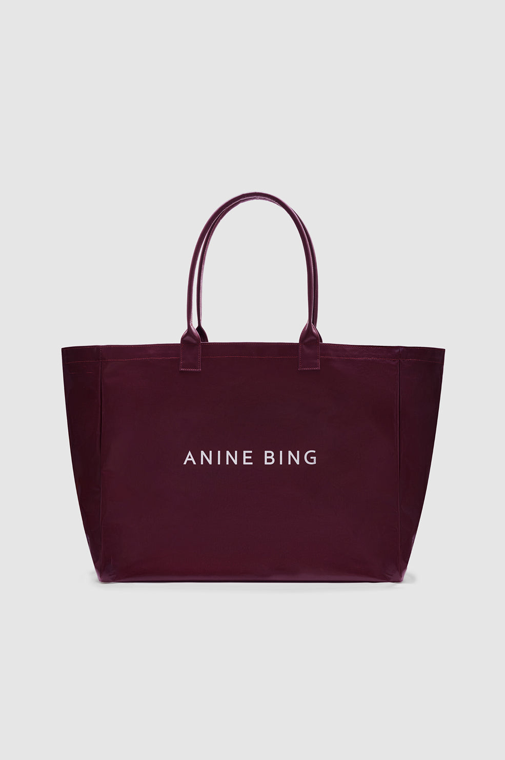 Leo Coated Canvas Tote - Fig View 1