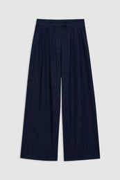 ANINE BING Lou Trouser - Ink Blue - front view