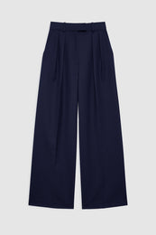 featured-img|ANINE BING Lou Trouser - Midnight Blue - front view