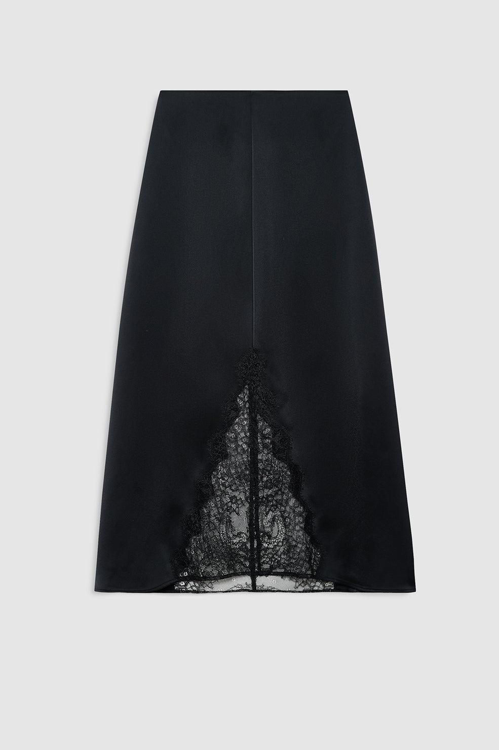 Malou Skirt - Black And Black Lace View 3