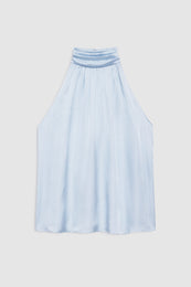 ANINE BING Marie Top - Pale Blue - front view