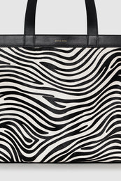 ANINE BING Medium Rio Tote - Zebra - detail view
