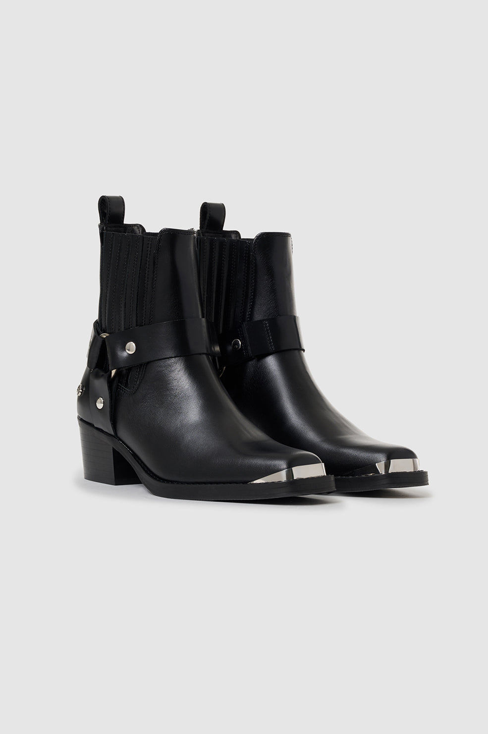 Mid Biker Boots - Black View 5